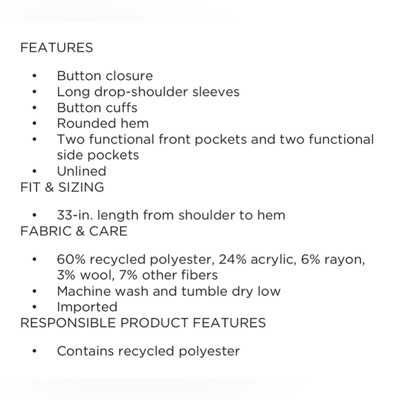 NWT Sonoma Goods For Life Utility Shacket Size XXL - Picture 8 of 8